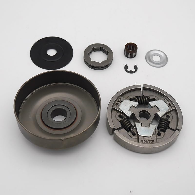 Piezas de jardín Kit de piñón de llanta de Tambor de Embrague de 3/8 "-7, Compatible con Stihl MS660 066 064 MS640 MS661 MS 660 640, repuestos de Motosierra de Gas Piezas de jardín