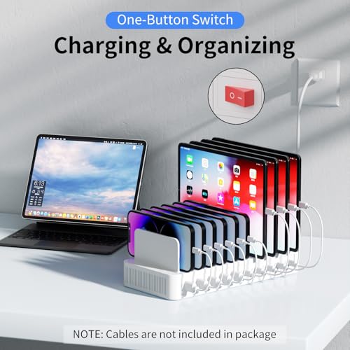 60W Charging Station for Multiple Devices, 10-Port USB Fast Charger - image 7