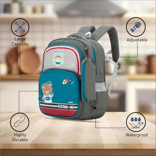 Image of Tinytot 22 Litre 17-Inch Waterproof Large School Bag for Boys & Girls, Kids School Bag, School Backpack for Girls and Boys, for Kids, Ideal for Children