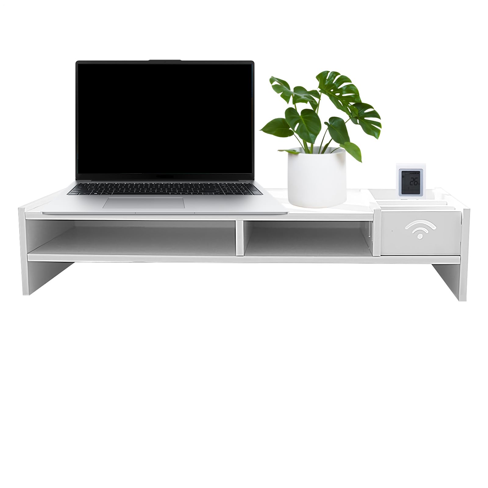 Support de moniteur à 3 niveaux pour bureau et écran d'ordinateur