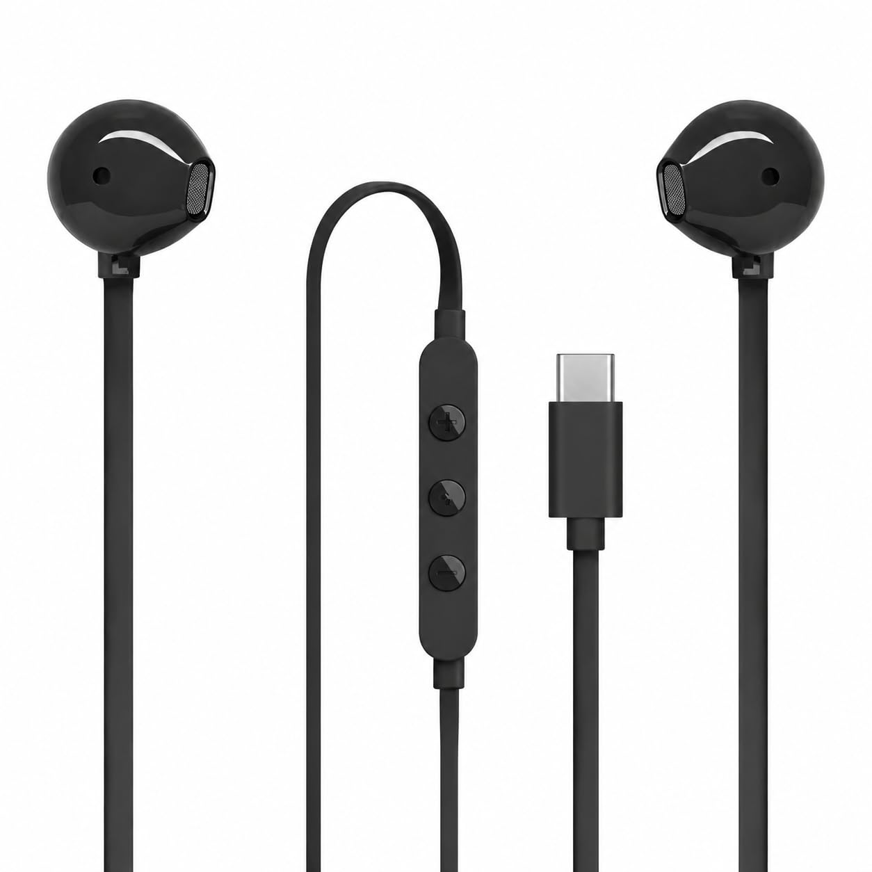 Original Type C Earphone for JBL Tune 305 C Earbuds Sound Wired in-Ear Headphones with Mic (blackMAT)-picture-15