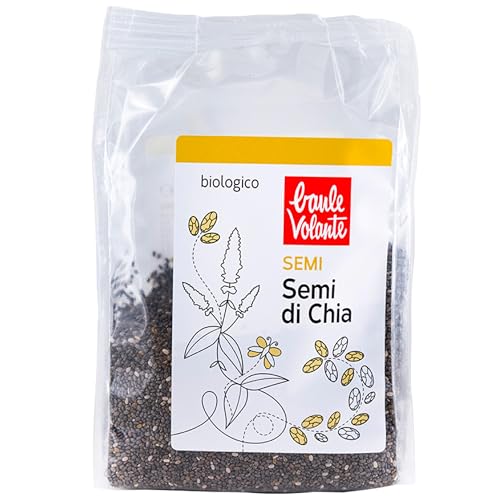 Baule Volante Semi di Chia Biologici - Ricchi di Proteine ​​e Fibre - Perfetti per una dieta vegetariana o vegana - 200g