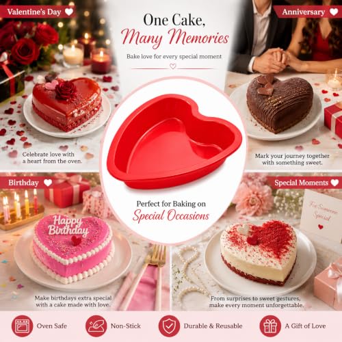 Image of PureBake Silicone Baking Products (Heart Cake Mould)