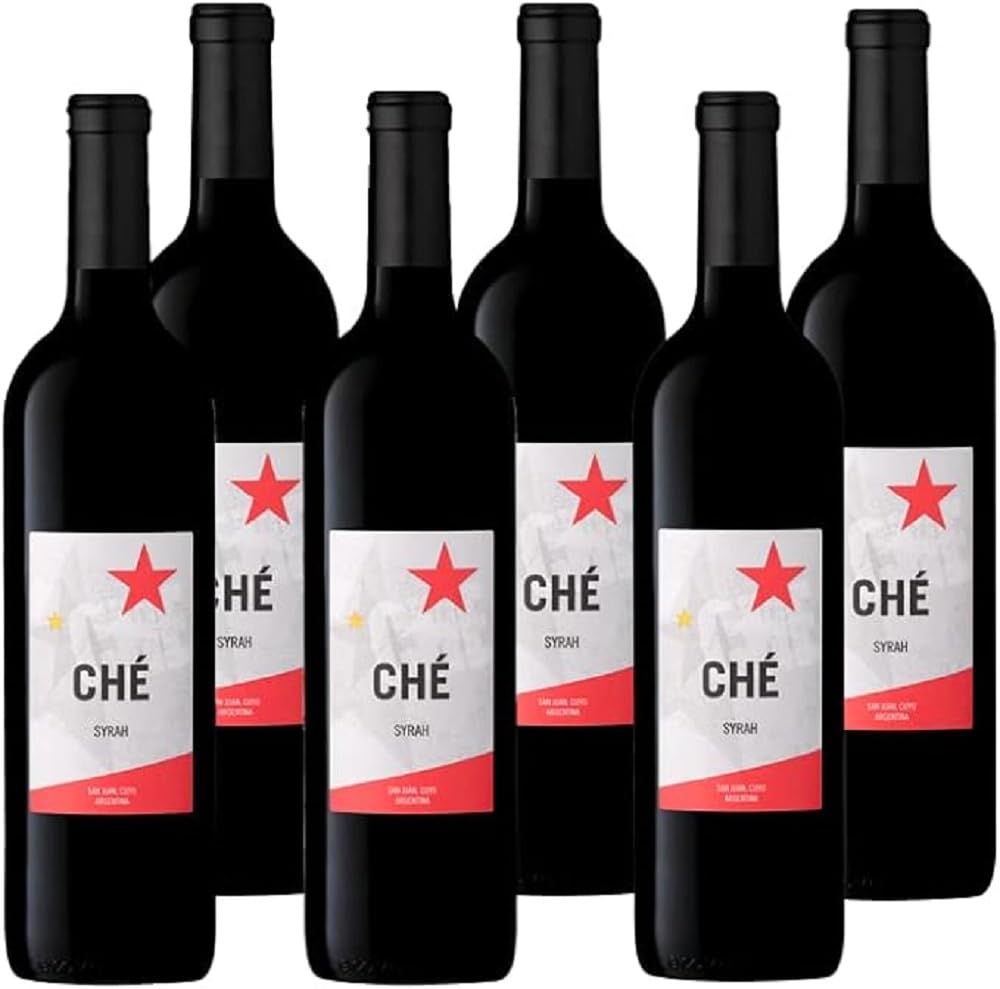 Ché - Vin d'Argentine Mendoza - Syrah - Vin Rouge - Lot de 6 bouteilles x 75cl