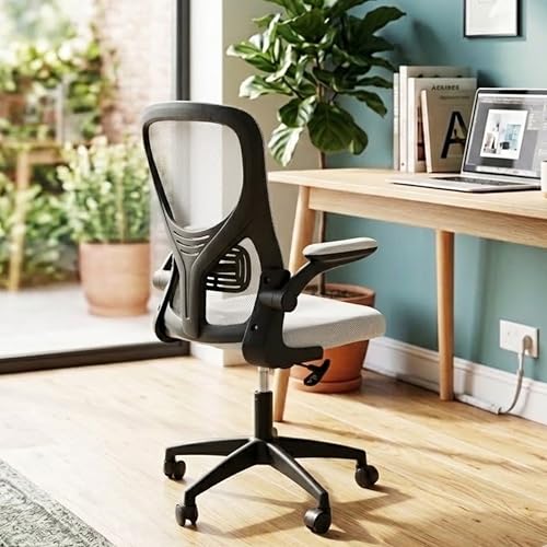 Image of Casa Copenhagen White Black | Mid Back Imported Mesh Fabric Boss Office Chair | Y Design Ergonomic Back Support | 2D Aero Design Adjustable Armrests | Synchro Tilt Lock Mechanism