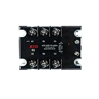 Vista 1 de Relé de estado sólido ATO SSR-40DA CC a CA, relé trifásico con indicador LED, entrada 3-32V CC, salida 24-480V CA (40A)