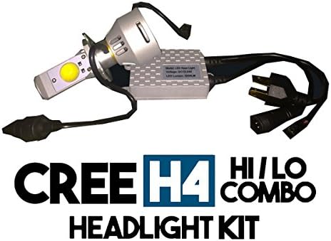 Hyper White Cree LED Headlight Kit 6400 Lumens (H4 (9003) Hi/Lo Beam Combo)