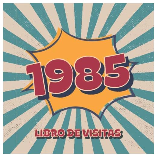 1985 Libros de Visitas: Libro de visitas para fiestas de cumpleaños de estilo retro para que la familia y los amigos inserten saludos y mensajes | 100 páginas | Vol 3