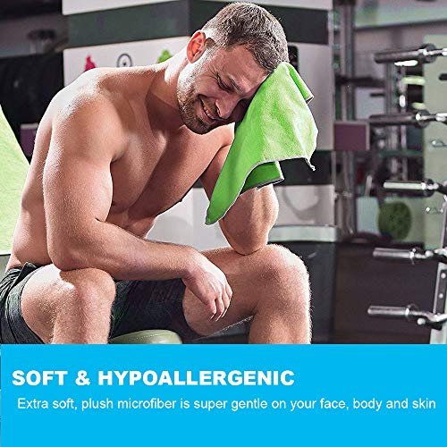 image for Etmury Microfiber Travel Towel Set Quick Dry Towel Super Absorbent, Fa