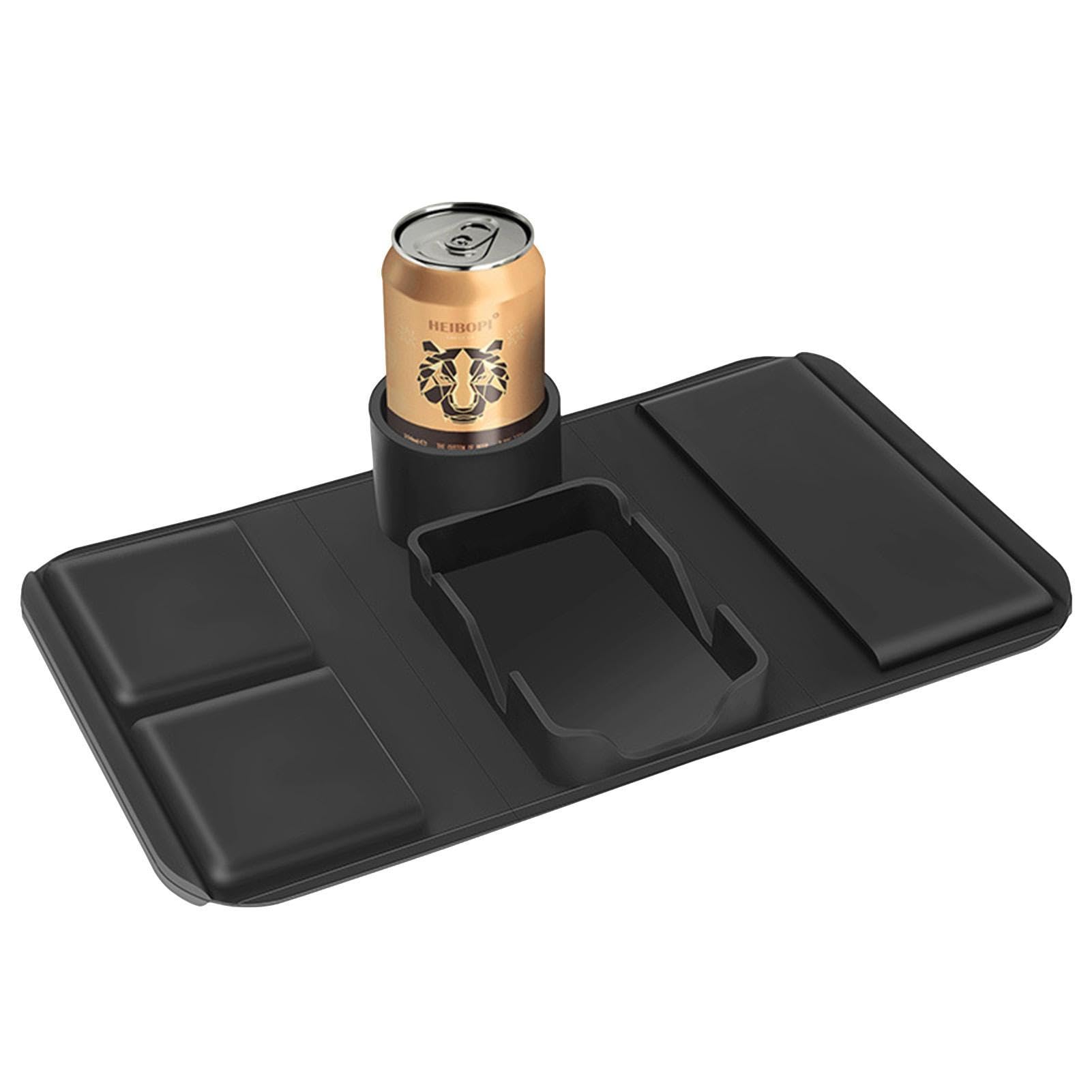 Porte-gobelet pour canapé antidérapant en silicone avec plateau