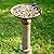 HUWAIPL 35.4" H×12.2" W Metal Bird Baths for Outdoors,Cylindrical Base Bird Bath,Vintage Bird Bath Bowl, Bird Feeder Seed Tray Garden Lawn Yard Decor