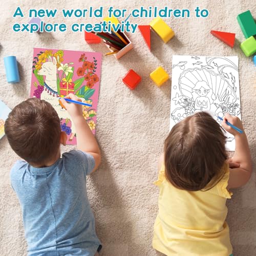 3 Pack Paint by Numbers Kit for Kids, 10*8"Color by Numbers for Kids Framed Canvas with 17 Acrylic Paint Pots and 6 Brushes, Paint by Numbers for Kids Age 8-12, Crafts Art Supplies for Kids 9-12 - Thumbnail 5