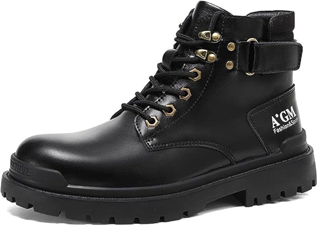 Amazon Co Jp バイク ブーツ メンズブーツバイクブーツ アウトドア ライディングブーツ 防水 耐摩擦 通気 厚底 革靴 おしゃれライダーズ シューズ オートバイ ブーツ スポーツ バイクおしゃれ 用品 ブラック 25 5cm 車 バイク