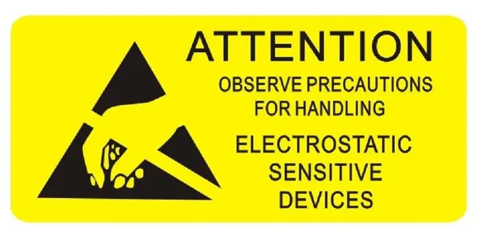 See full amazon price history chart for UREC-100 Pcs of Yellow ESD Anti-Static Sealing Caution Stickers and Clean Room Warning Caution Labels - Size 55mm X 25mm for Hard Disks and Electronics UREC-100 Pcs of Yellow ESD Anti-Static Sealing Caution Stickers and Clean Room Warning Caution Labels - Size 55mm X 25mm for Hard Disks and Electronics (B0C48V72CX) Amazon Price History, Amazon Price Tracker
