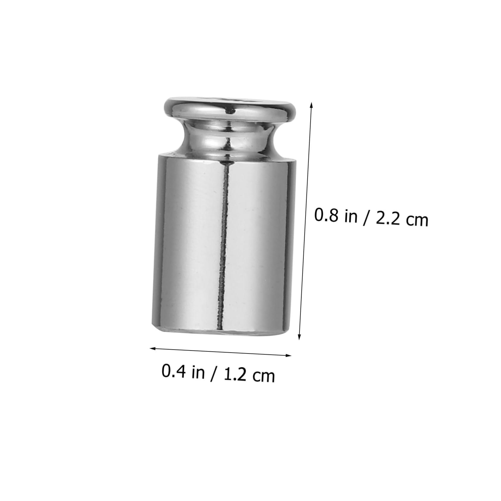 GANAZONO 5 Piece Set Electronic Scale Calibration Weights Grade Chrome Plated Steel Gram Scale Weights for Precision Measurement
