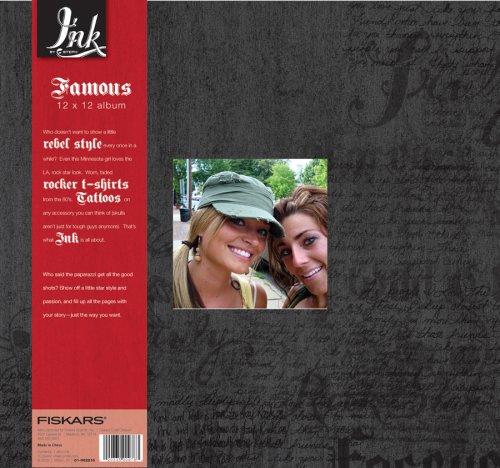 Album scrapbooking Fiskars Ink by Steph Famous 30,5 x 30,5 cm pour photos et collages
