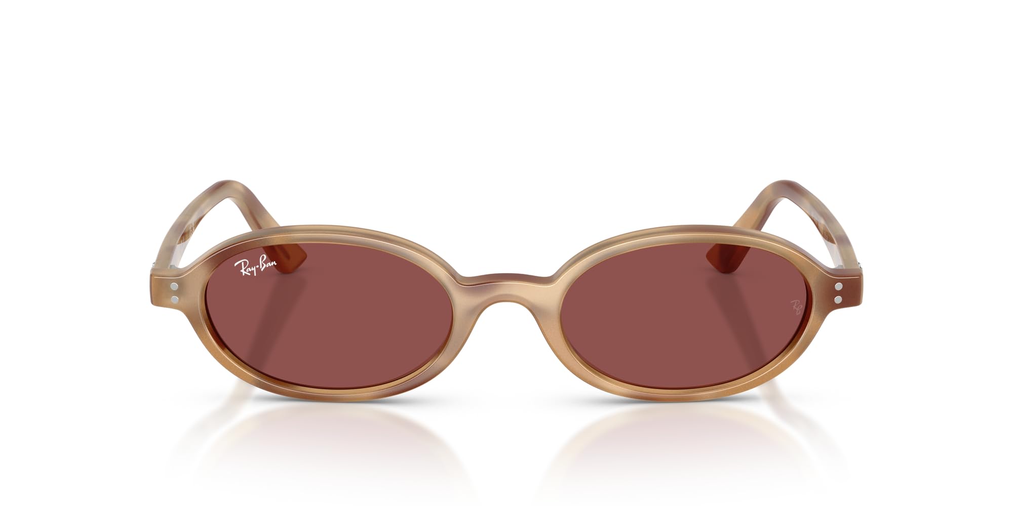 Photo 1 of Ray-Ban RB4472 Oval sunglasses, Cream Havana/Dark Violet, 48 mm