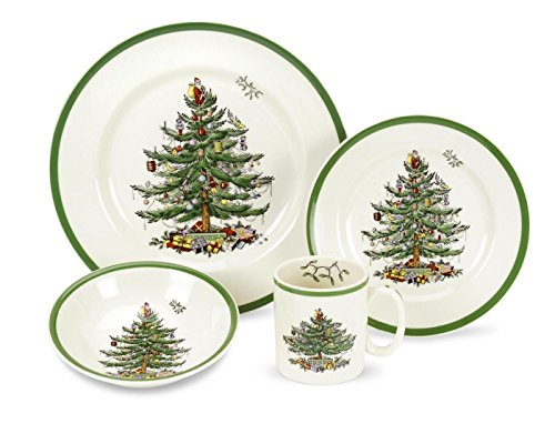 Spode Christmas Tree Spode Christmas Tree 4-Piece Place Setting 9 Oz Set of 4