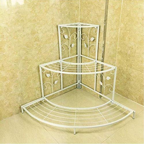 XIU Flower Stand- Flower Racks Iron Art Creative Multi-Layer Floorstanding Ladder Living Room Balcony Indoor Outdoor Green Plant Flower Stand（Size Multiple Choice，Color Multiple Choice）,75 * 85cm,1