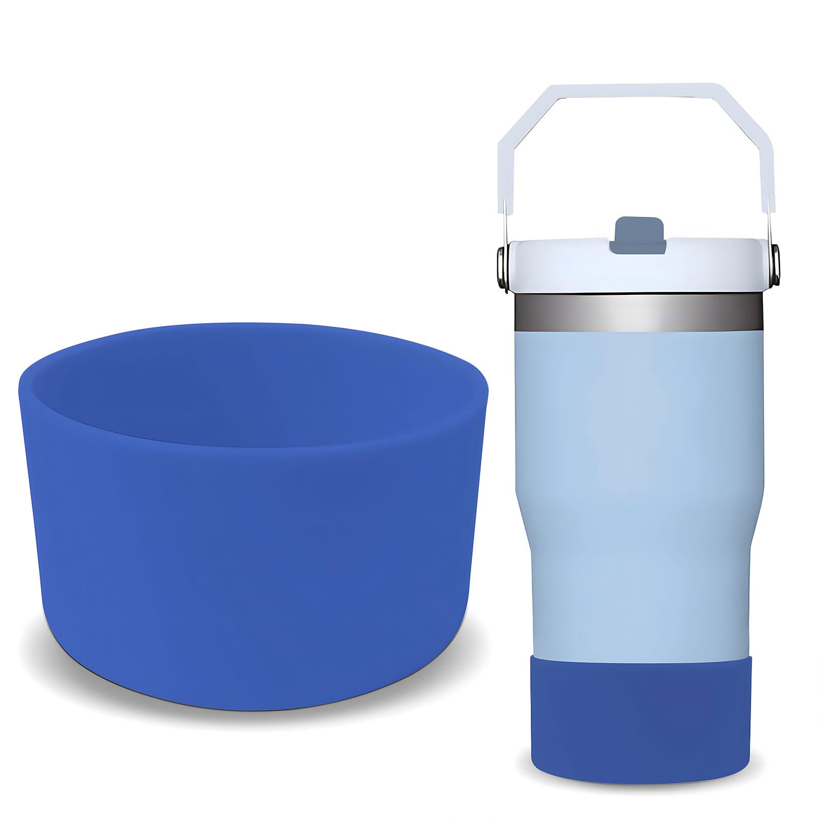 Slicone Cup Boot, Protective Bottle Bottom Protector, Cup Bottom Protector High Temperature Resistant Sillicone Water Bottle Sleeve