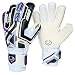 R-GK Fury UV Goalkeeping Gloves Hybrid Cut (Size 7) with Pro Fingersaves - Improve Confidence & Performance with Padded GK Gloves - Outdoor or Indoor Soccer - Adult, Youth, Kids