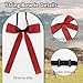 LJBFNN Western Ties for Men, Pre-tied Colonel Bow Tie Ribbon String Bow Ties for Men Women for Costume Uniform (red)