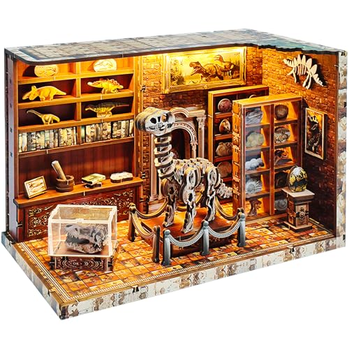 Puzzle 3D bois pour bibliothèque maquette LED adulte ado