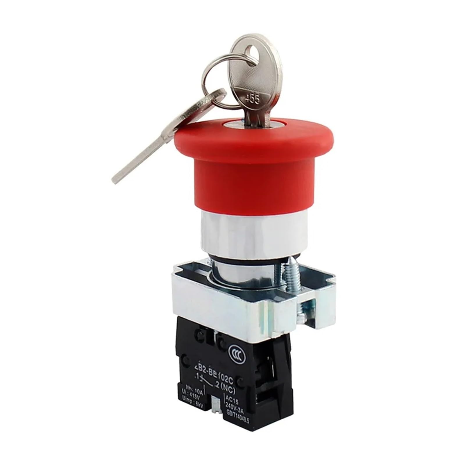 Arrêt d'urgence XB2BS142C rouge bouton coup de poing 1NC