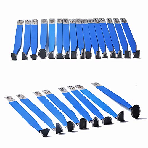 Set cuchillos para cerámica 16 piezas acero tungsteno miniatura 2