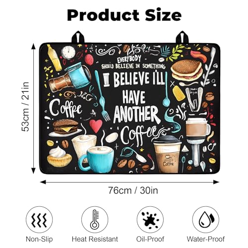 Image of Stove Top Cover for Glass Electric Stove (Coffee, 30 inch x 21 inch)
