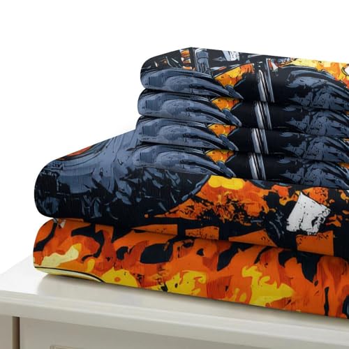 Housse de couette 200x200 camion monstre fermeture eclair - 6