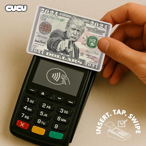 Trump Dollars Credit Card Skin Debit Card Stickers for Key, Debit, Credit, Bank Card 4PCS Card Skin for Adults4