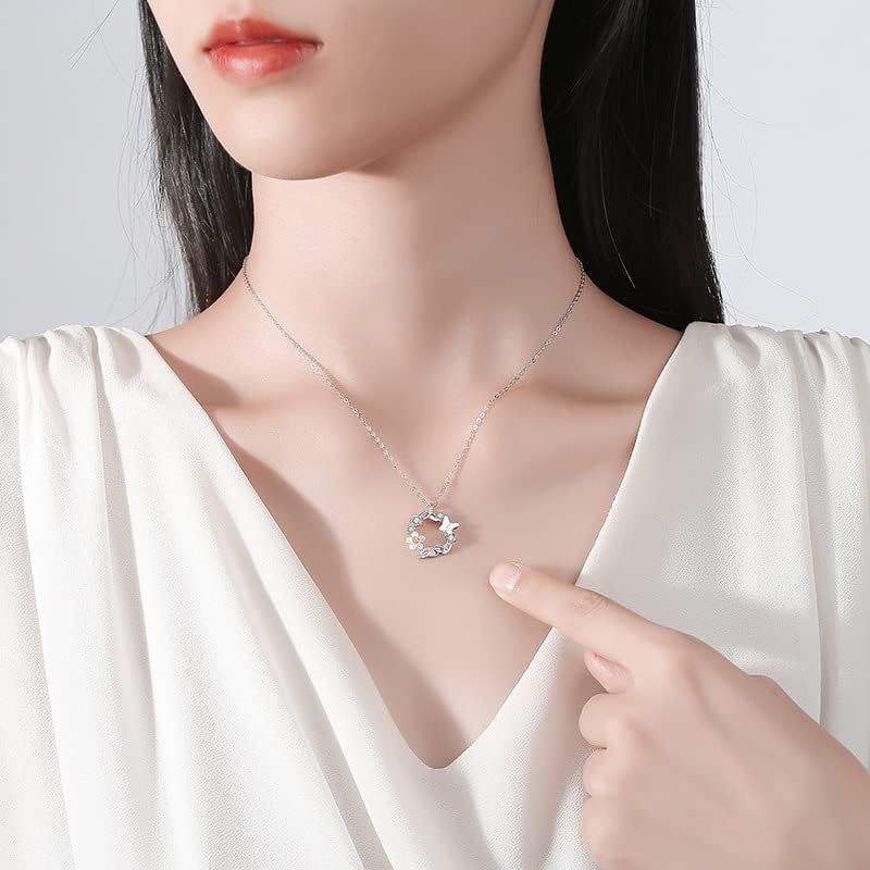 Miniatura 5 de Joyas para mujer, regalo Universo Planeta Estrella Luna Nekclace, plata de ley 925 colgante de luna y estrella, regalo de San Valentín, aniversario,