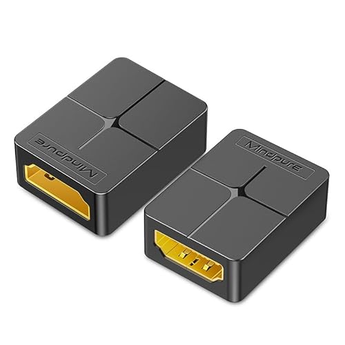 BELOWSYALER 2 adaptadores macho a hembra compatibles con 4K 3D para proyectores, televisores de oficina, proyectores, monitores y portátiles