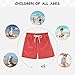 Red Boys Swim Trunks Toddler Swim Board Shorts Quick Dry Little Boy Swimwear Bathing Suits
