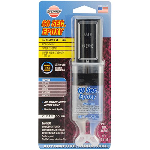 VersaChem 46309-12PK 60-Second Epoxy System - 25 ml Tube, (Pack of 12)
