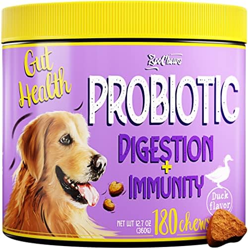 Probiotic Chews for Dogs Soft Chews with Pumpkin, Papaya
