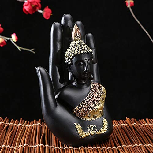 statuetka Buddy, Tajlandia zielona żywica budda Feng Shui medytacja figurka wystrój