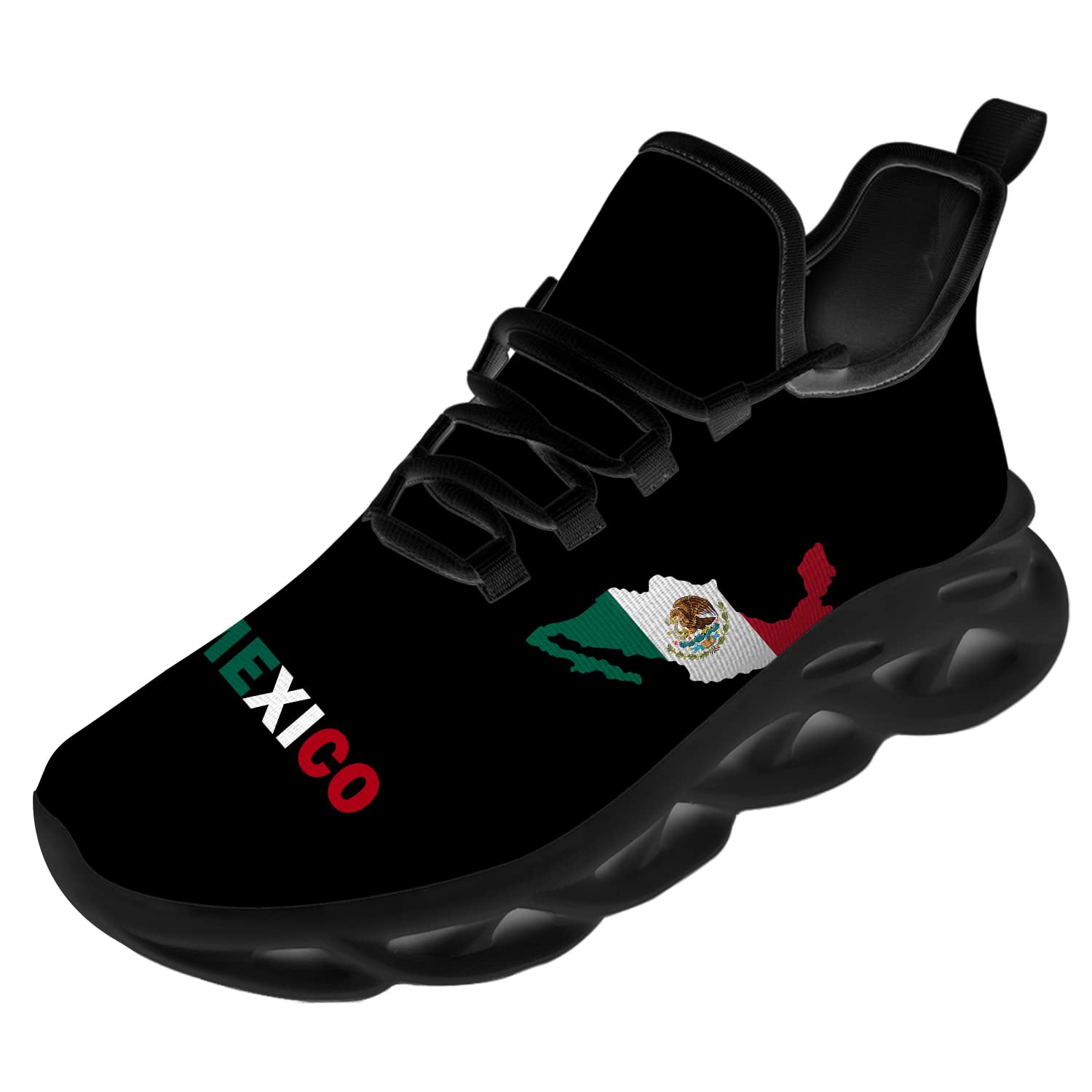 Ciadoon Mexico Shoes for Men Women Road Running Shoes Non-Slip Walking Tennis Sneakers Cross Trainer Shoes Gifts