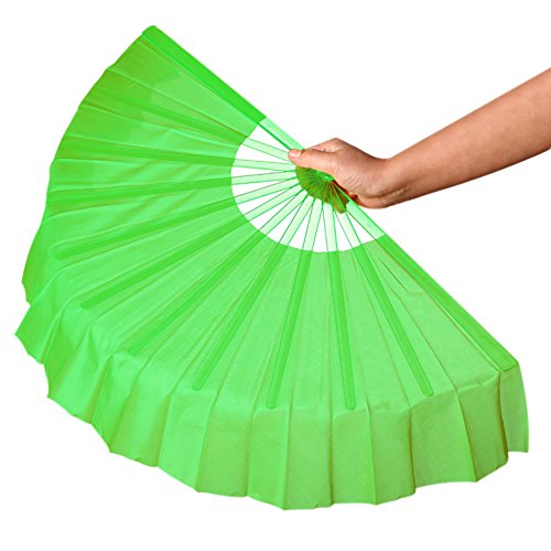 Smartlife15 Chinese Dance Fan, Plastic Frame Foldable Performances Belly Dance Hand Fan, Martial Arts Kung Fu Tai Chi Fan, Wedding Holiday Festival Party Gift Fan (4Colors) #TOP5