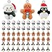 Remuuly 60 Pcs Gingerbread Man Santa Claus Pendant...