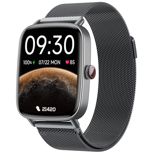 Smartwatch Uomo Donna Chiamate e Whatsapp, 1.85" Smart Watch Contapassi