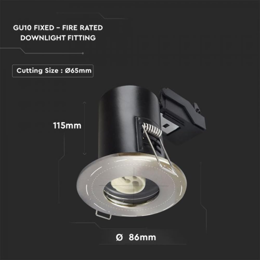V-TAC VT-702 Downlight Dimensions