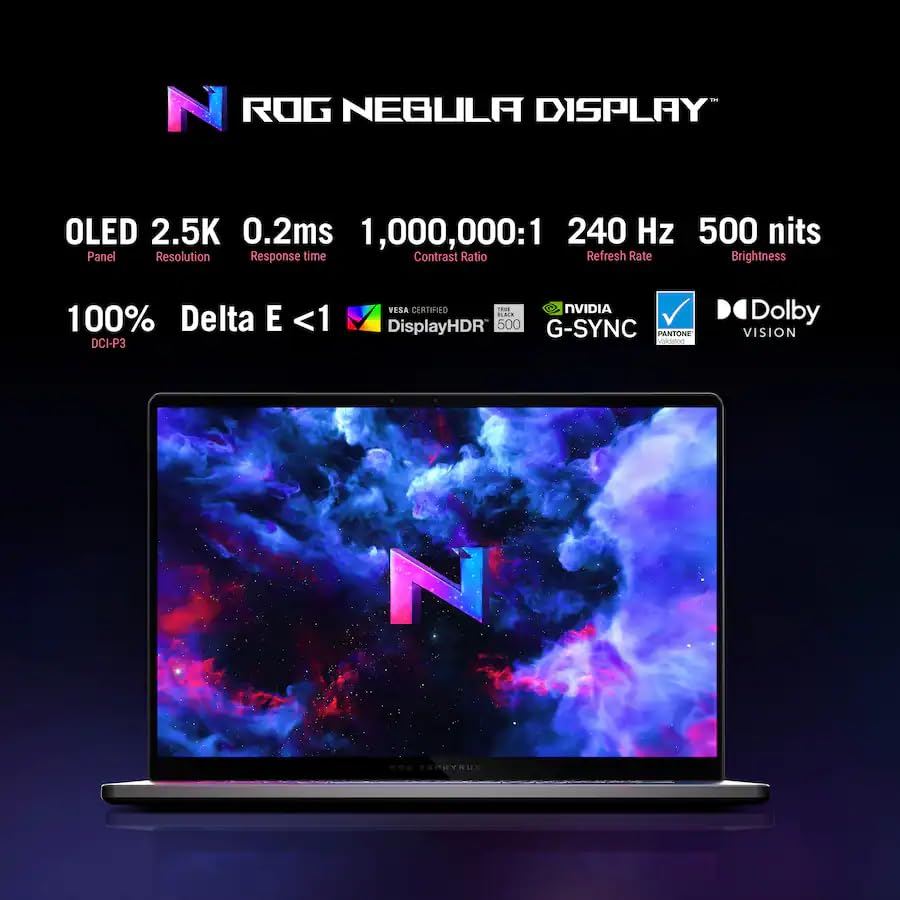 Image of ASUS ROG Zephyrus G16 Gaming AI Laptop | 16 inch 2560x1600 OLED 240Hz 500nits | Intel 16-core Ultra 9 285H | 16GB DDR5 512GB SSD | GeForce RTX 5070 798 AI TOPS | Backlit Thunderbolt Win11 w /DLCA Accessory