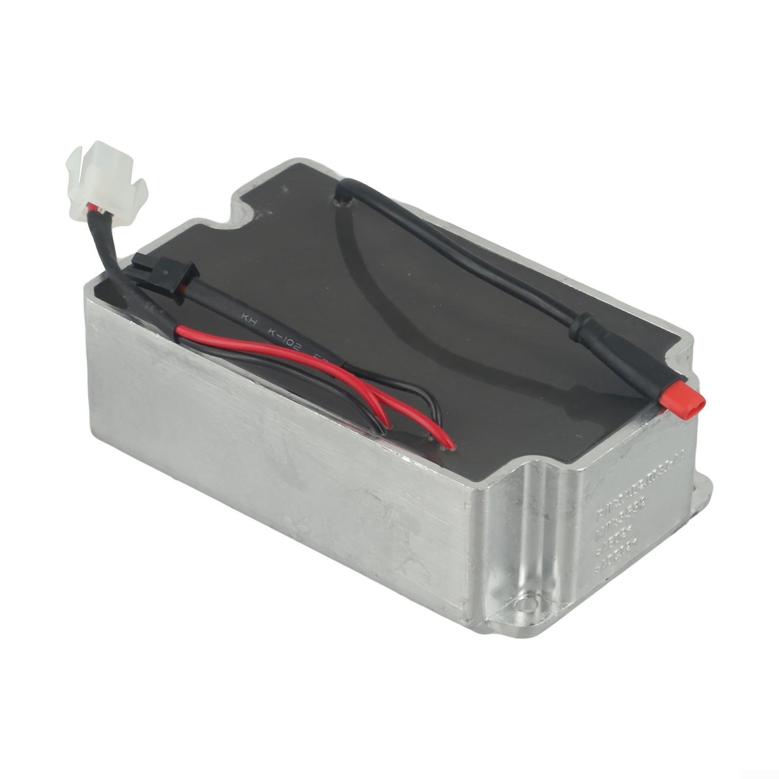 Port de charge intégré en métal compatible avec la trottinette électrique Ninebot Max, prise de rechange argentée pour réparation de chargeur, accessoire de montage 117 x 71 x 43 mm