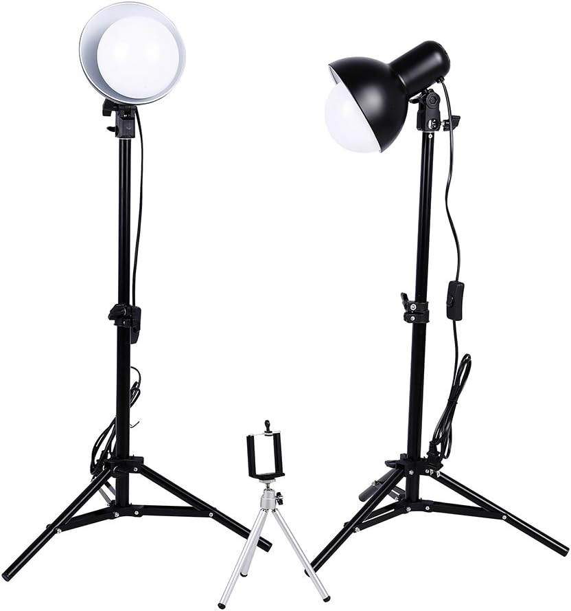 2 x 30W Table Top Photography Studio LED Lighting Kit with Light Stand