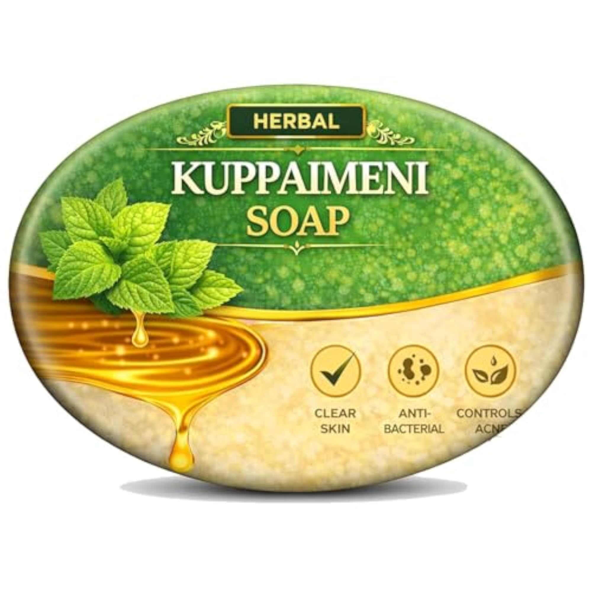 Handmade Soaps Combo with Avarampoo, Kuppaimeni, Wild Turmeric, 270g