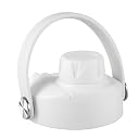 Lid for Hydroflask 32 40 64 oz Wide Mouth, Replacement Chug Cap with Flex Handle Compatible with Hydro Flask 12 16 20 Ounce Kids Bottle, BPA Free, Top Water Bottle Accessories, White gallery image