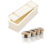 3254, Set of 2 Japanese Sushi Press Boxed Sushi Mold Sushi Maker Rice Ball Mold Plastic Oshizushi Press Oshizushihako 5-Cuts, Made in Japan