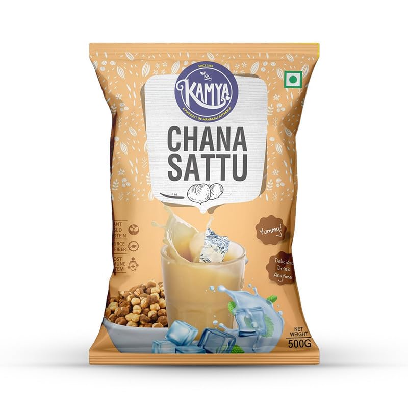 Kamya Chana Sattu Powder | 100% Natural Roasted Black Chana Flour ...